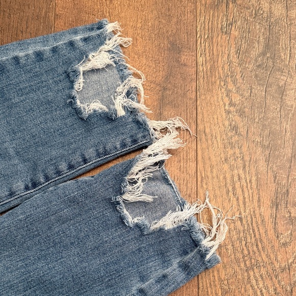 Forever 21 Distressed Blue Jeans - Picture 5 of 5